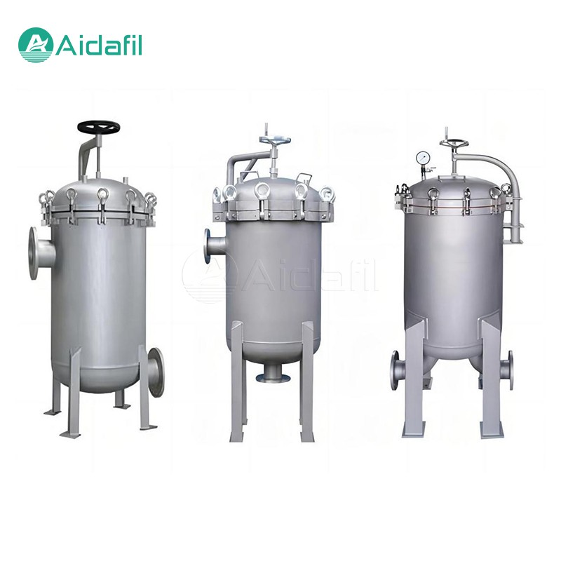 304 316L Filterhus med flere poser i rustfrit stål