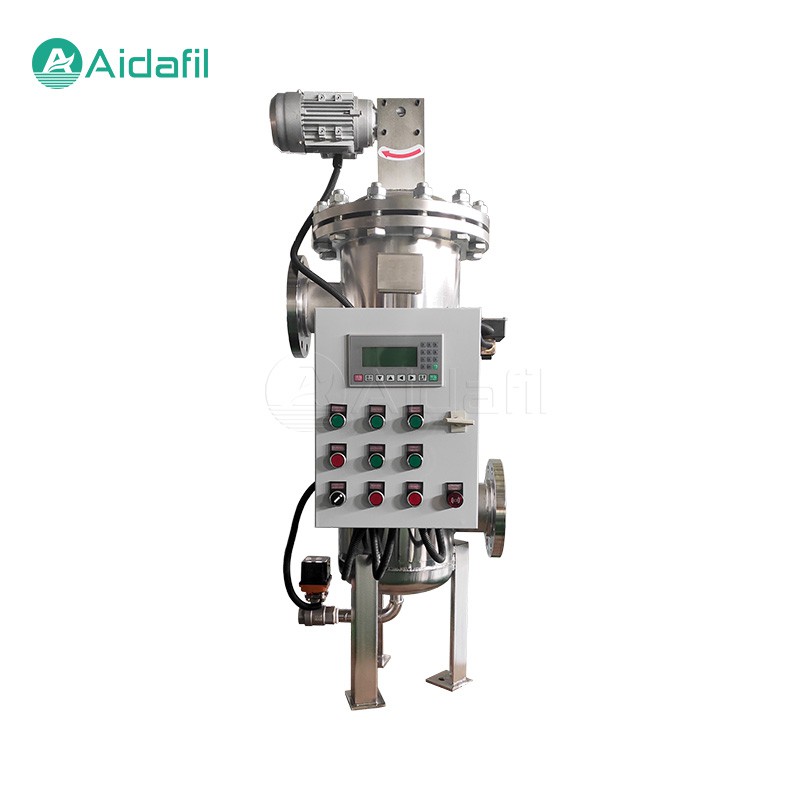 Filtro autolimpiante tipo cepillo fácil de operar