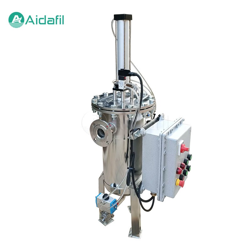 Filtro autolimpiante tipo raspador eléctrico