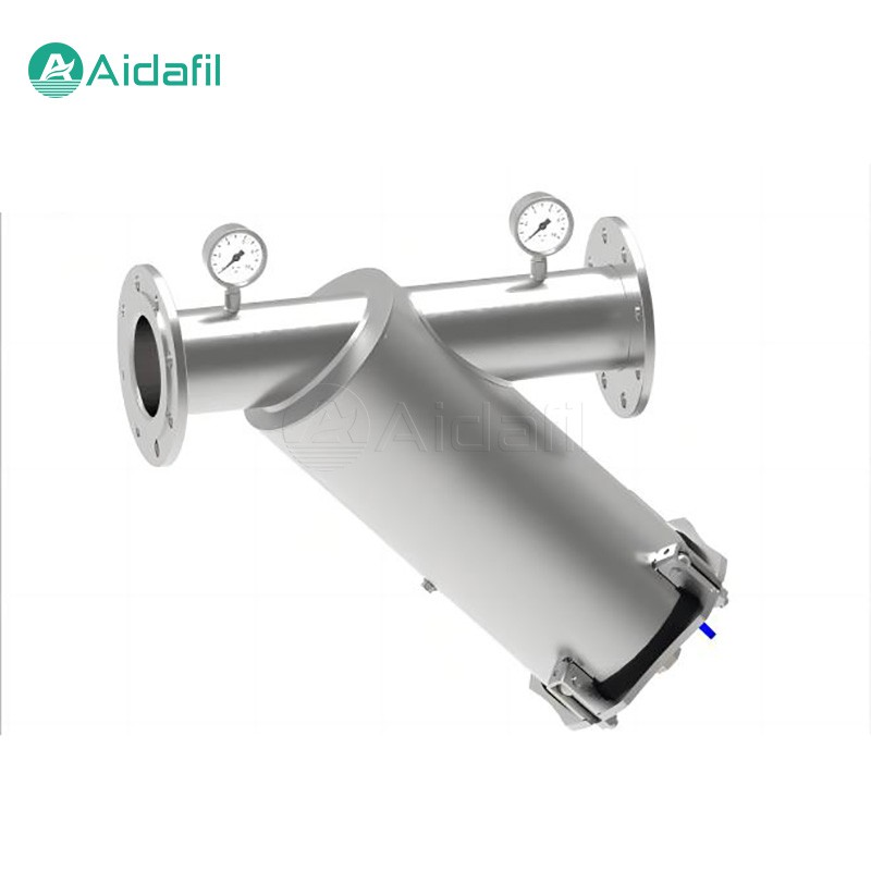 Фильтр Y-типа с ручной щеткой