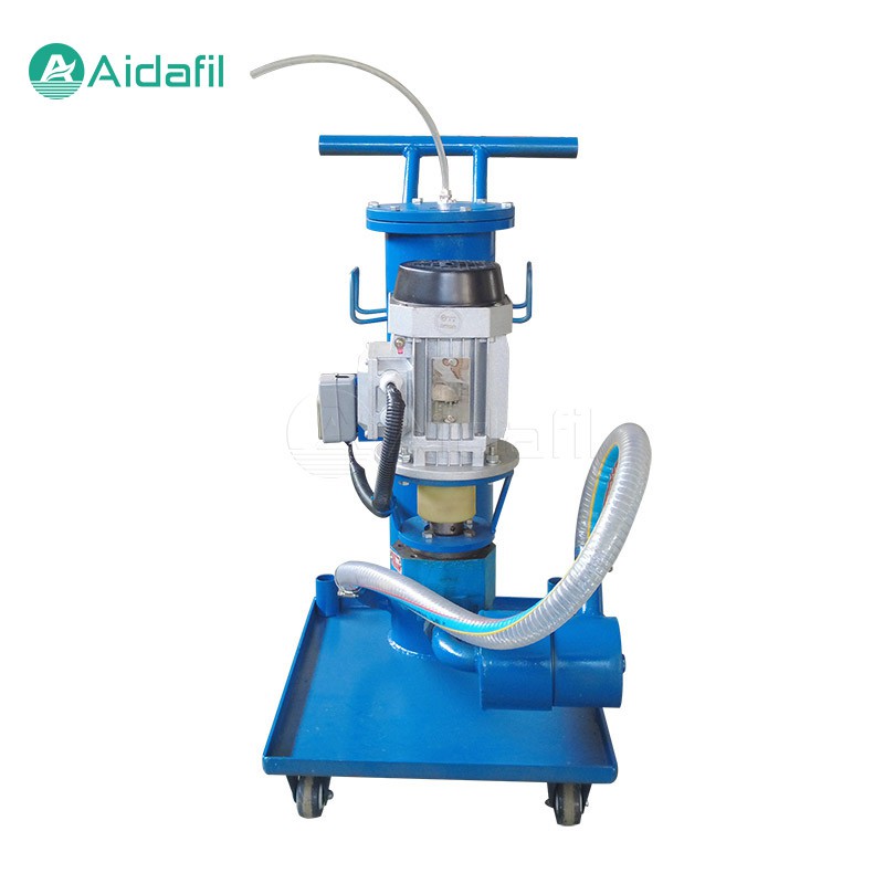 Carrinho de filtro de óleo não qualificado portátil móvel de impulso manual