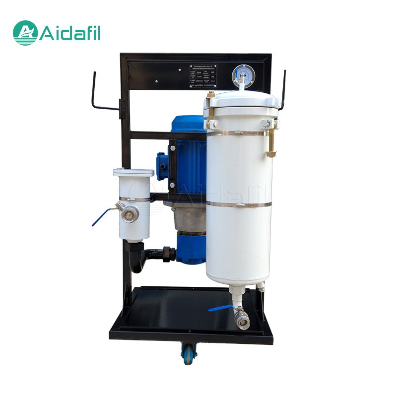 Ручной нажимной портативный масляный фильтр и очищающая тележка