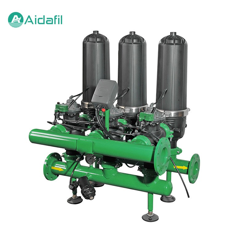 Filtro de disco de alta automatización con capacidades de interceptación de alta eficiencia