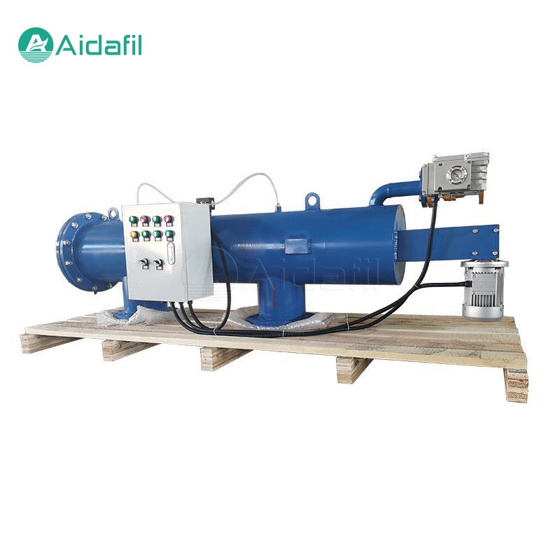 Горизонтально расположенный самоочищающийся фильтр