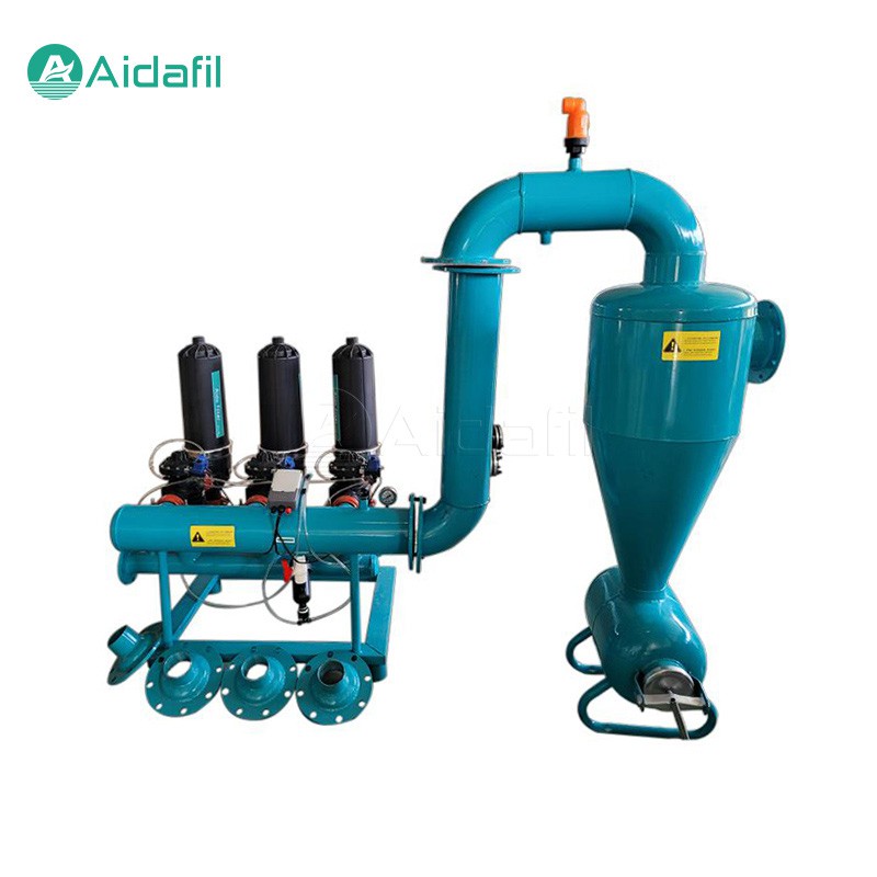 Pålidelig betjeningsskivefilter til vandfiltrering til landbrugsvanding