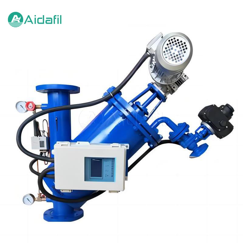 Y-formet selvrensende filter med lille fodaftryk