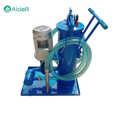 Purificador de óleo de transformador portátil empurrado à mão de alta eficiência