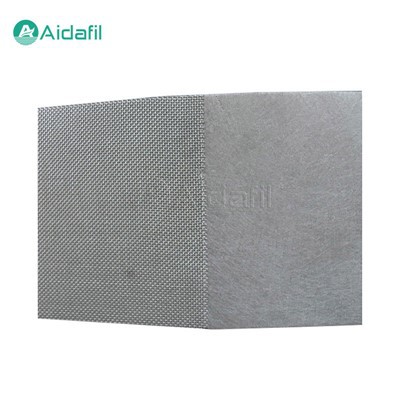 Металлический войлок из спеченного волокна с добавлением сетки