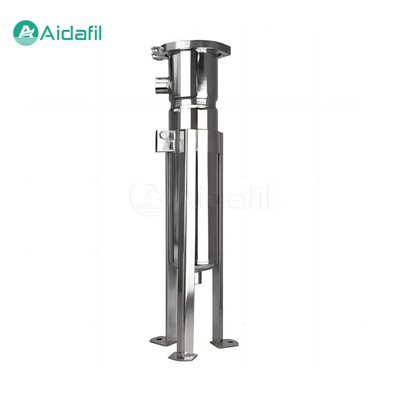 Side-indløb bund-udløb enkelt pose filter