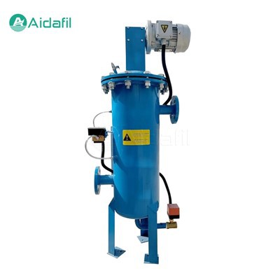 Rustfrit stålhus Lodret automatisk selvrensende filter