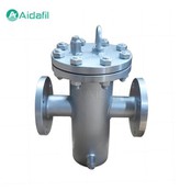 Lige-gennemgående kurvfilter i rustfrit stål