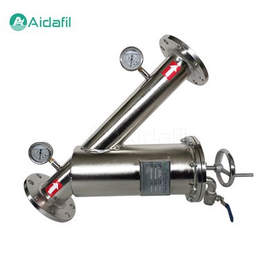 Y-type filter til fjernelse af faste partikler