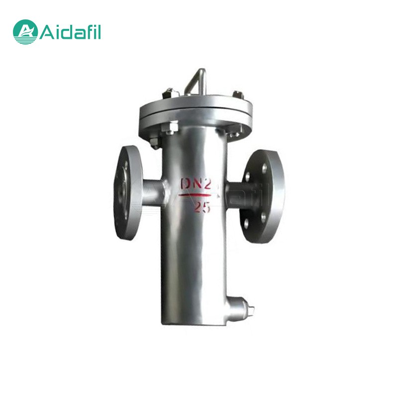 Прямоточный корзинчатый фильтр из нержавеющей стали