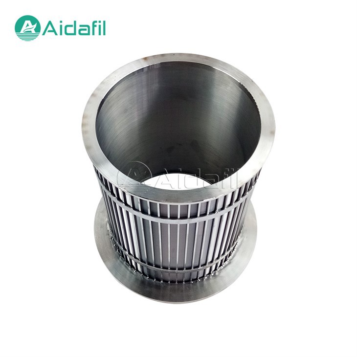 Ķīļveida stieples ekrāna caurules filtra elements